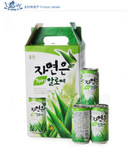 韩国芦荟汁/果蔬饮料 熊津芦荟汁 180ML 一合15瓶 一箱6合