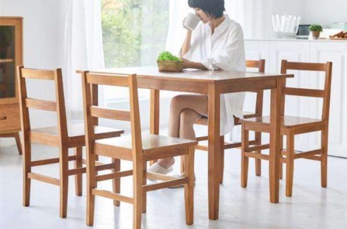 8H全实木桌椅甄选新西兰硬木松 组装方便安全环保