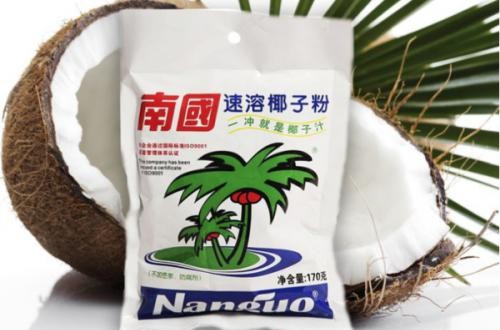 南国椰子粉：海南优质新鲜椰子为原材料