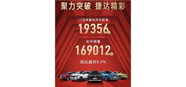 一个全新的捷达品牌在12月份卖出了近2万辆